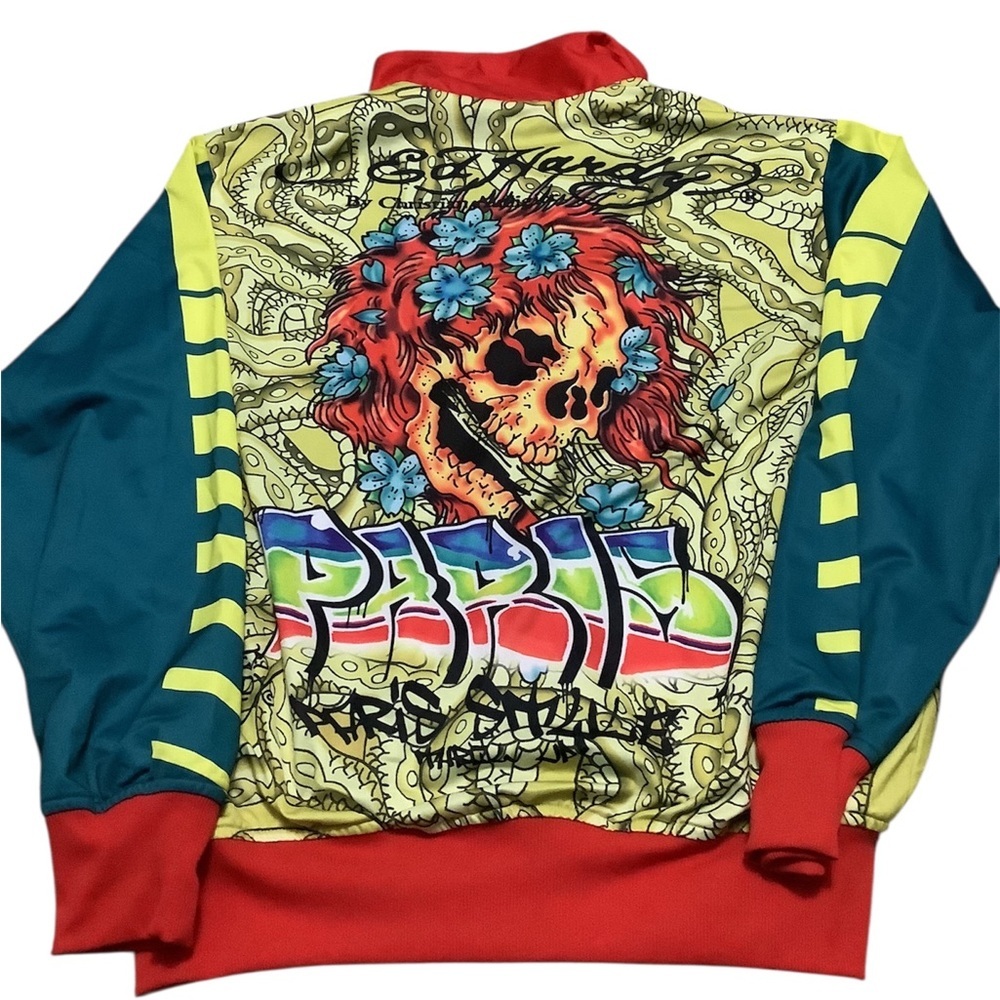 Vintage ED Hardy y2k Colorful Graphic Zip-Up Jacket - Picture 2 of 5